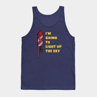 Light up the Sky Happy Firework Tank Top